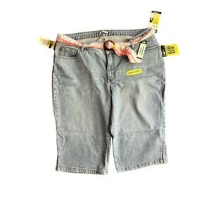 New Lee Skimmer Pedal Pushers Comfort Fit Just Below Waist Jeans 20W Capri